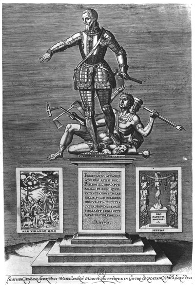 Portret ter Verheerlijking van Ferdinand Alvarez van Toledo (1508-82) Hertog van Alba door Flemish School